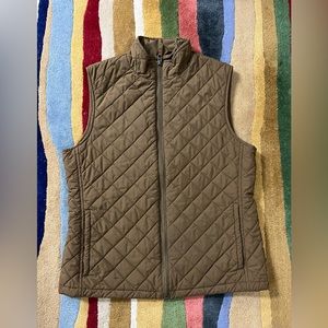 Lands' End Thermolite Brown Diamond Quilted Puffer Vest - Size S